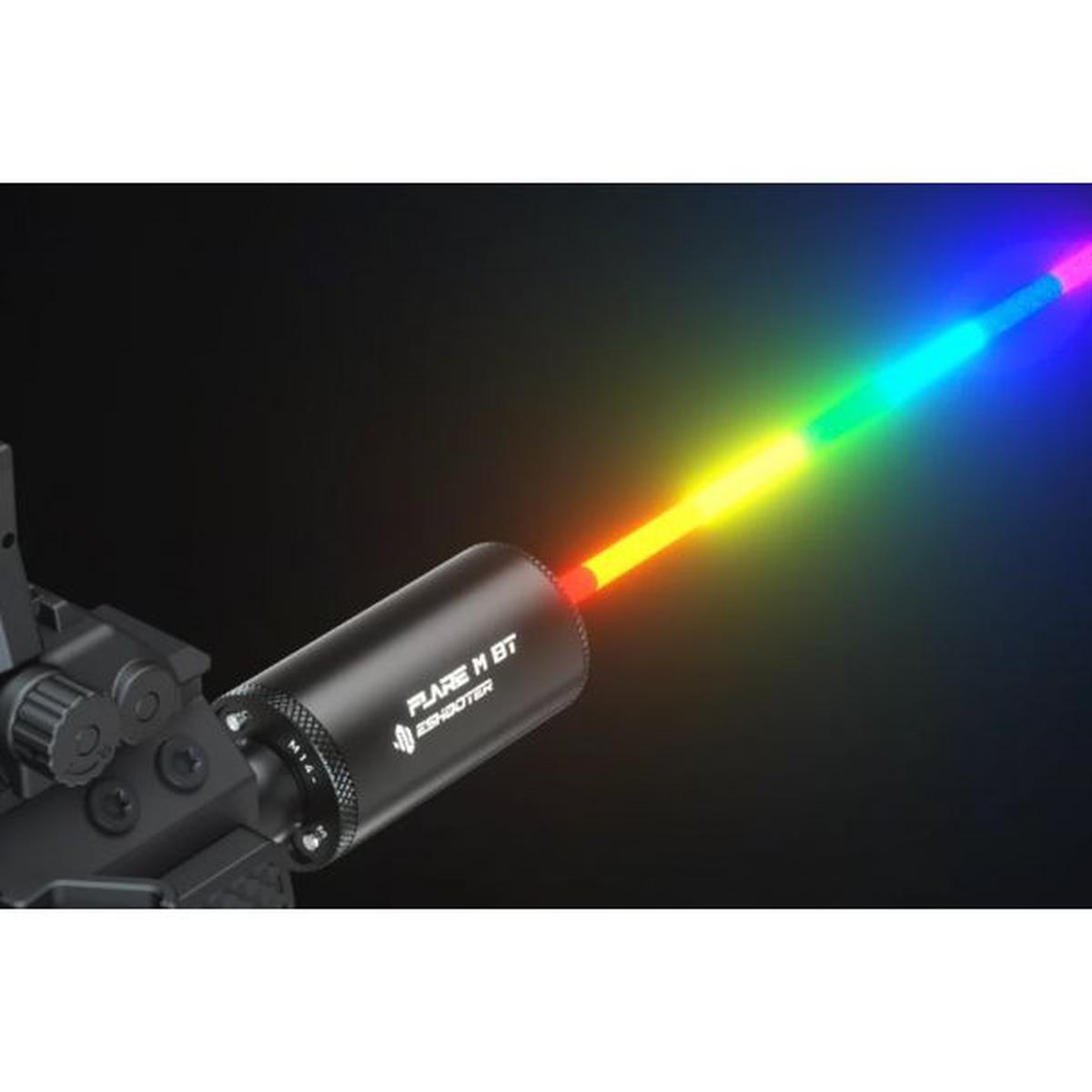 ESHOOTER フレア BT M トレーサーユニット RGB RAINBOW COLOR, BLUETOOTH FUNCTION)-AIRSOFT GOGO エアガン・サバゲー用品通販