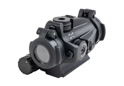 Evolution Gear M5Bスタイル エアソフト用赤ドットサイト（LRPローマウント付き） - ブラック-AIRSOFT GOGO エアガン・サバゲー用品通販