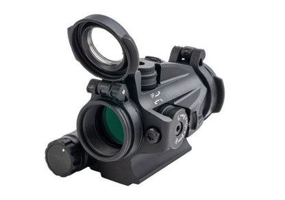 Evolution Gear M5Bスタイル エアソフト用赤ドットサイト（LRPローマウント付き） - ブラック-AIRSOFT GOGO エアガン・サバゲー用品通販