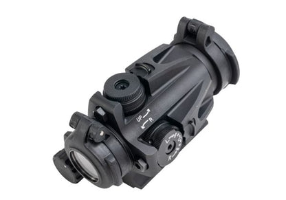 Evolution Gear M5Bスタイル エアソフト用赤ドットサイト（LRPローマウント付き） - ブラック-AIRSOFT GOGO エアガン・サバゲー用品通販