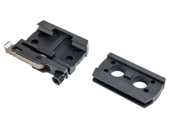 Evolution Gear M5Bスタイル エアソフト用赤ドットサイト（LRPローマウント付き） - ブラック-AIRSOFT GOGO エアガン・サバゲー用品通販