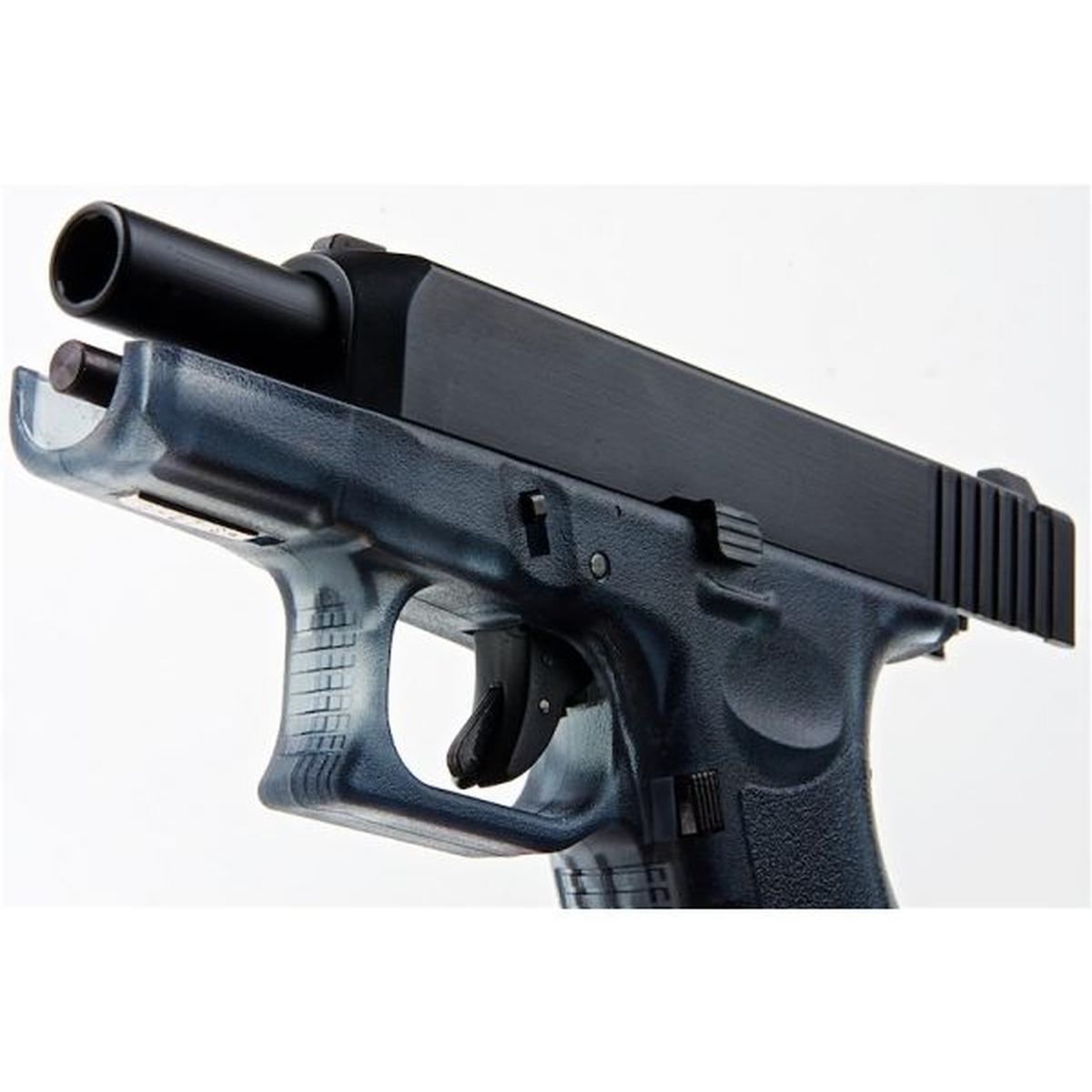 FARSAN 0215 P27 ハーフメタル モデルガン - 透明ブラック-AIRSOFT GOGO エアガン・サバゲー用品通販