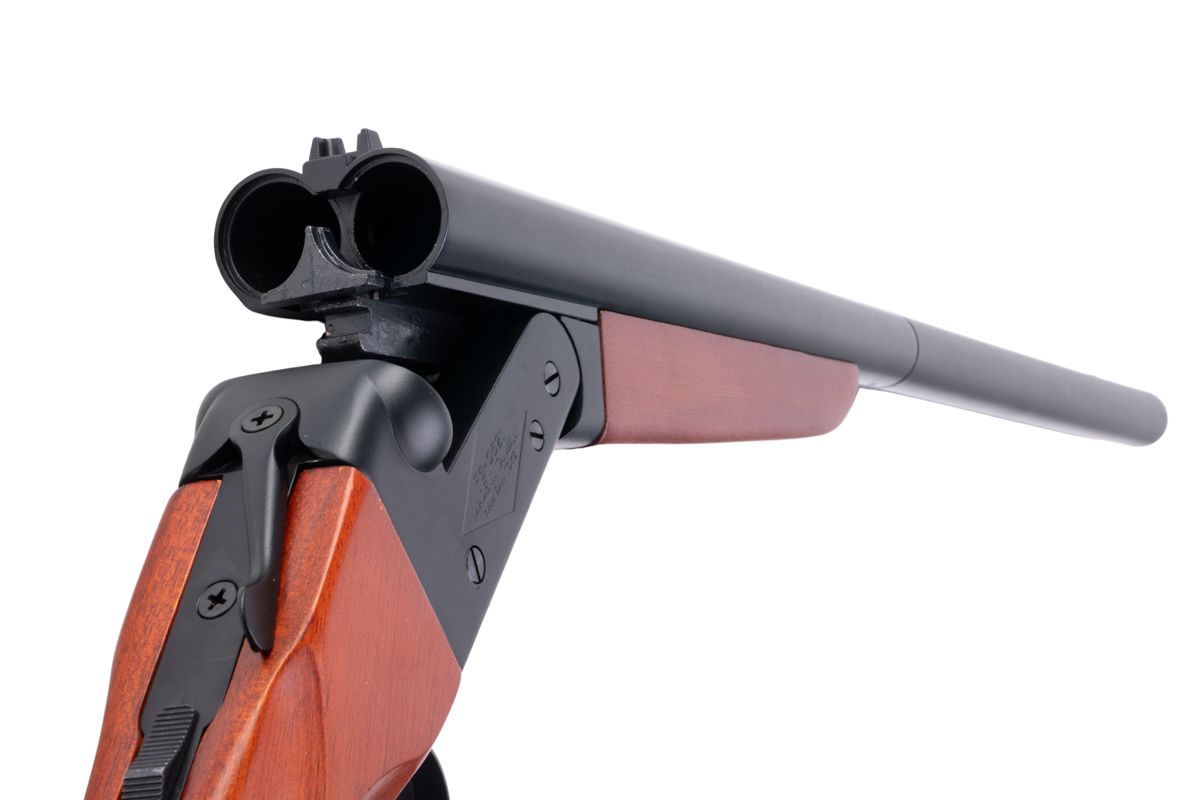 Farsan 0521 ダブルバレルガスショットガン（リアルウッド 770mm）-AIRSOFT GOGO エアガン・サバゲー用品通販