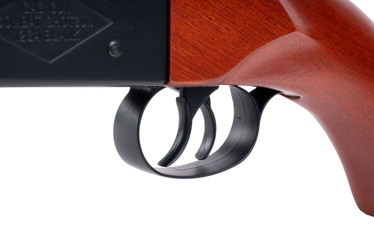 Farsan 0521 ダブルバレルガスショットガン（リアルウッド 770mm）-AIRSOFT GOGO エアガン・サバゲー用品通販