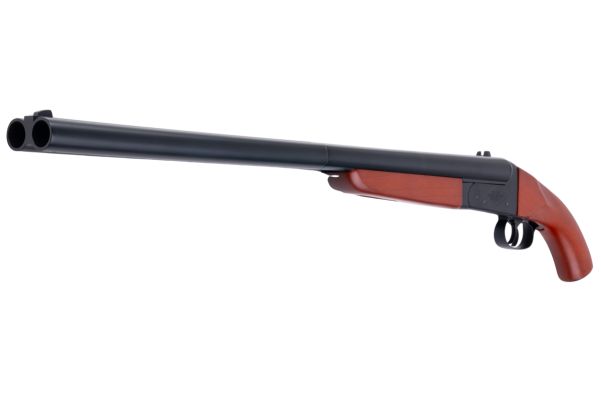 Farsan 0521 ダブルバレルガスショットガン（リアルウッド 770mm）-AIRSOFT GOGO エアガン・サバゲー用品通販