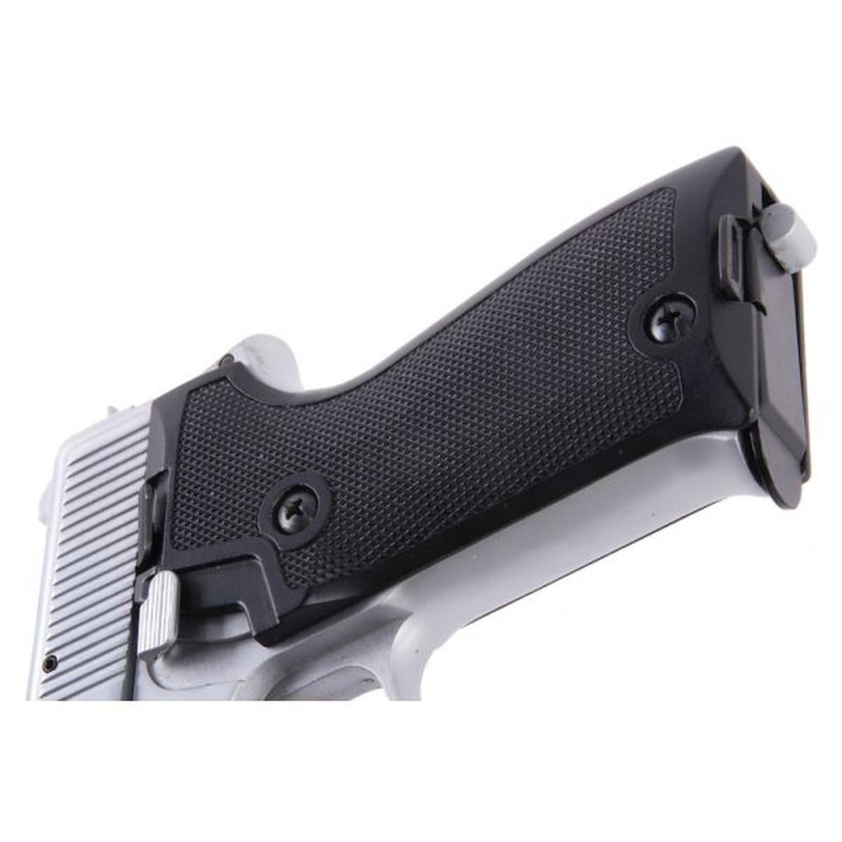 FARSAN 9910 P220 9MM メタル モデルガン - シルバー-AIRSOFT GOGO エアガン・サバゲー用品通販