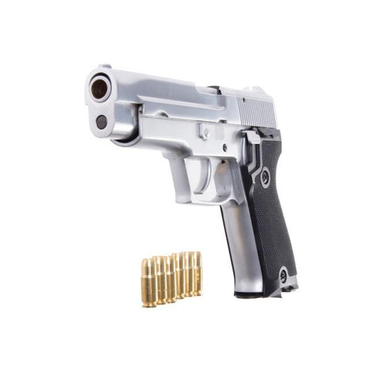 FARSAN 9910 P220 9MM メタル モデルガン - シルバー-AIRSOFT GOGO エアガン・サバゲー用品通販