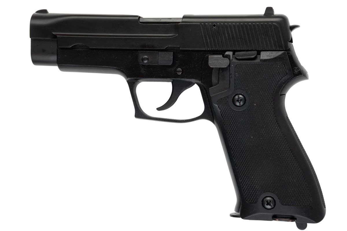 Farsan 9910 P220 9mm メタルモデルガン - ブラック-AIRSOFT GOGO エアガン・サバゲー用品通販