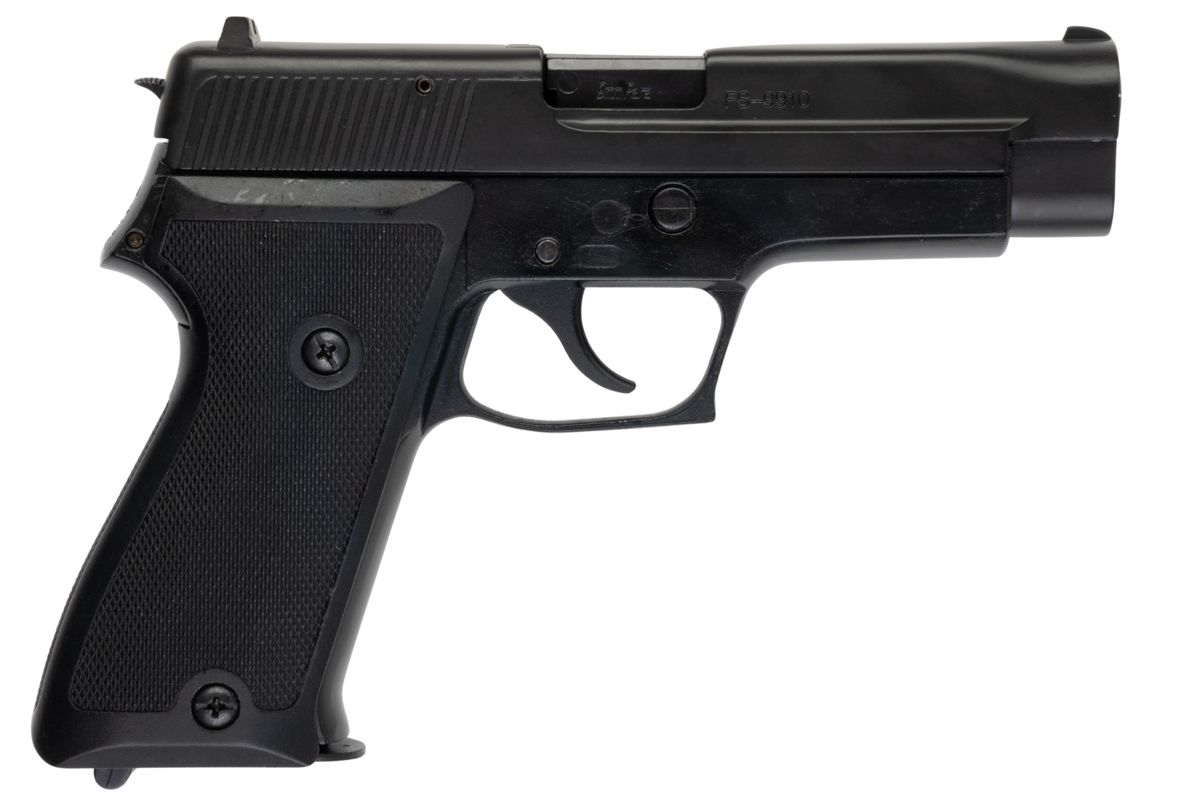 Farsan 9910 P220 9mm メタルモデルガン - ブラック-AIRSOFT GOGO エアガン・サバゲー用品通販