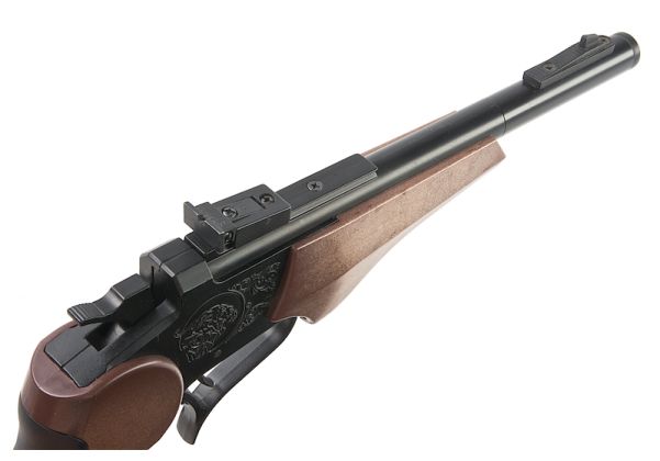 Farsan Thompson G2 Contender 250mm ブレークトップ 6mm ガス式エアソフトピストル - ブラック-AIRSOFT GOGO エアガン・サバゲー用品通販