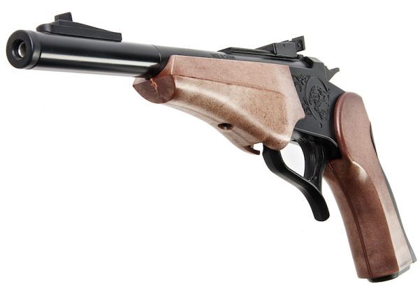 Farsan Thompson G2 Contender 250mm ブレークトップ 6mm ガス式エアソフトピストル - ブラック-AIRSOFT GOGO エアガン・サバゲー用品通販