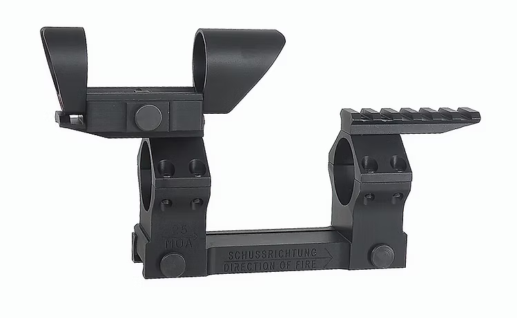 FCW 30mmスコープマウント（T1サンシェード付き）G28/MR308用 GBBR/AEG対応 - ブラック-AIRSOFT GOGO エアガン・サバゲー用品通販