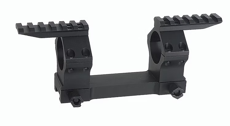 FCW 30mmスコープマウント（T1サンシェード付き）G28/MR308用 GBBR/AEG対応 - ブラック-AIRSOFT GOGO エアガン・サバゲー用品通販