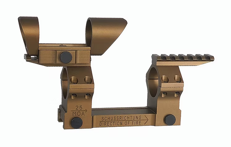FCW 30mmスコープマウント（T1サンシェード付き）G28/MR308用 GBBR/AEG対応 - ダークアース-AIRSOFT GOGO エアガン・サバゲー用品通販