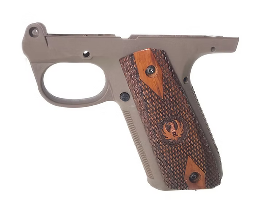 FCW AAP01 ABS ロワーフレームとKimpoi Rスタイルウッドグリップセット - タン/黄褐-AIRSOFT GOGO エアガン・サバゲー用品通販