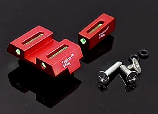 FCW アルミCNC蛍光ファイバーサイトセット Gシリーズ用 - 赤-AIRSOFT GOGO エアガン・サバゲー用品通販