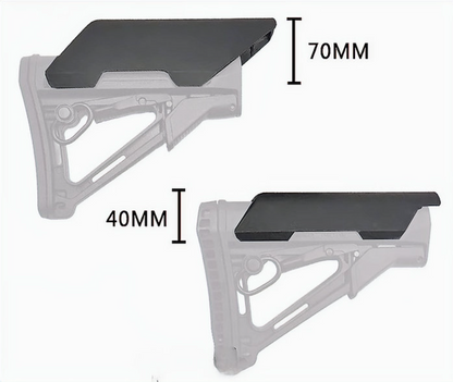 FCW CTRストック用チークライザー - 40MM, ブラック-AIRSOFT GOGO エアガン・サバゲー用品通販