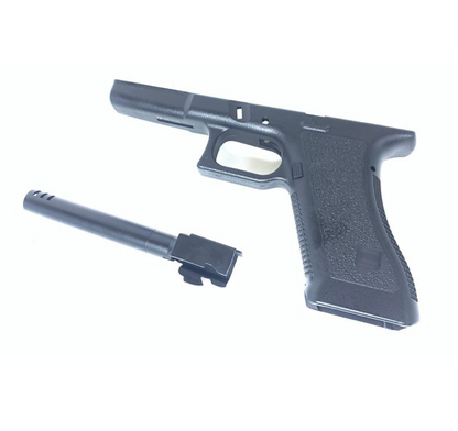 FCW G18 アウターバレル Gen 2 フレーム付き (WE/マルイシステム用) - ブラック-AIRSOFT GOGO エアガン・サバゲー用品通販