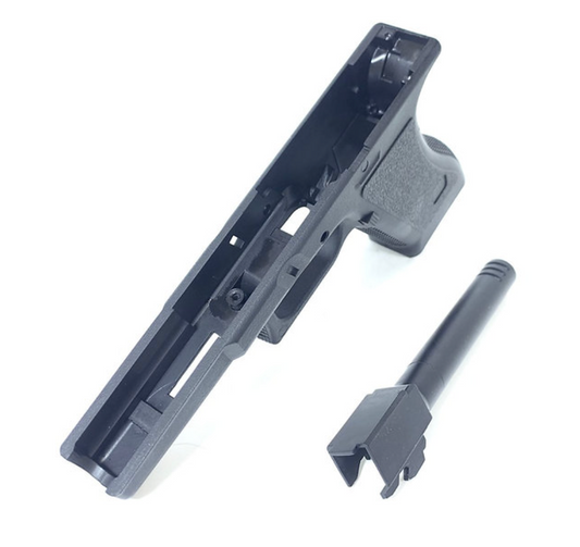 FCW G18 アウターバレル Gen 2 フレーム付き (WE/マルイシステム用) - ブラック-AIRSOFT GOGO エアガン・サバゲー用品通販