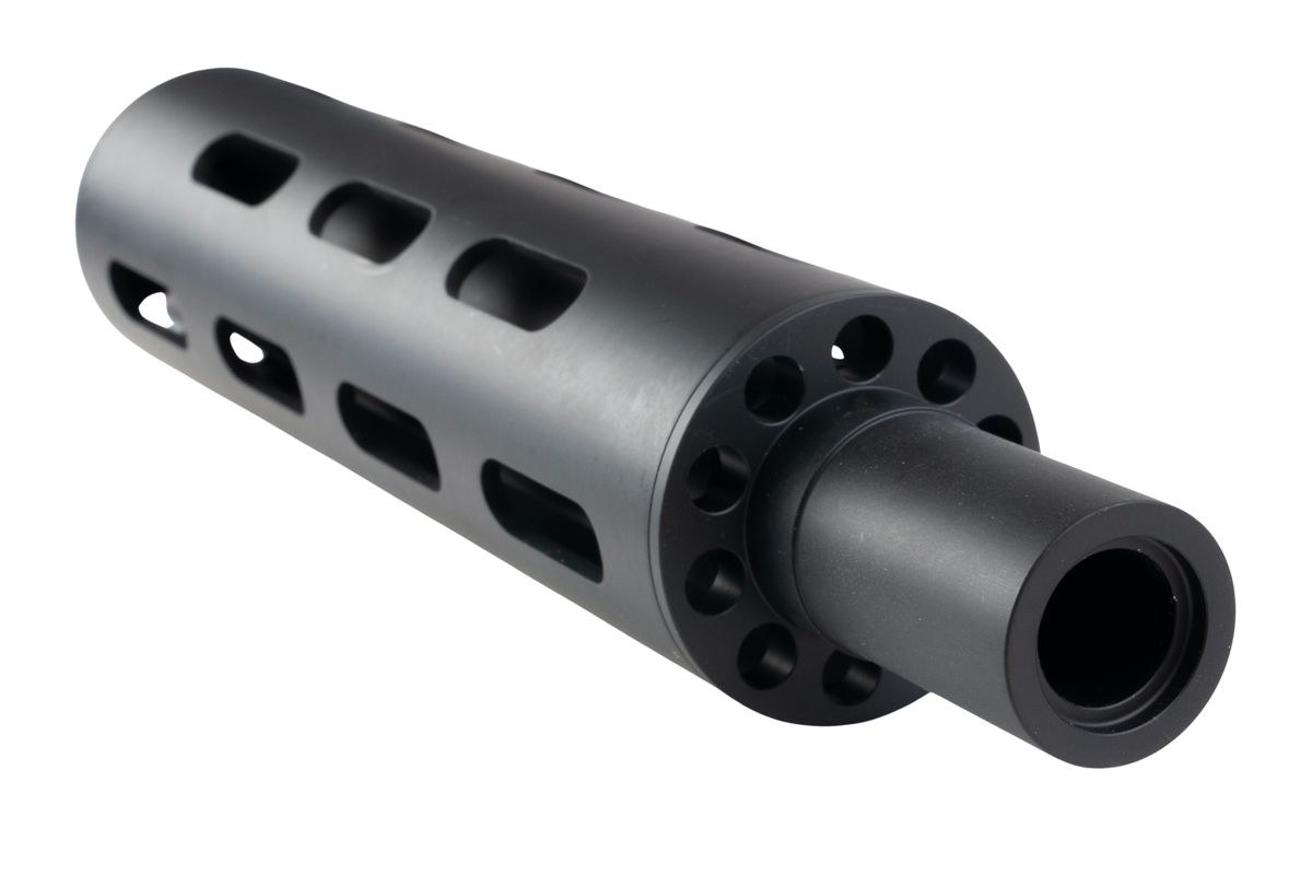 FCW M11A1 GBB ギャングスタースタイルサイレンサー - ブラック-AIRSOFT GOGO エアガン・サバゲー用品通販