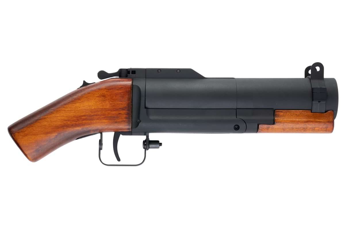 FCW M79 ソードオフガスグレネードランチャー（本物の木材とメタル製の外装）-AIRSOFT GOGO エアガン・サバゲー用品通販