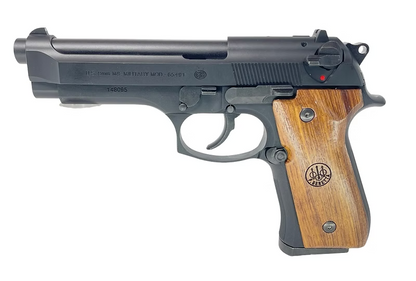 FCW M9 / M92F 木製グリップ（ベレッタロゴ付き）- Beretta original Logo-AIRSOFT GOGO エアガン・サバゲー用品通販