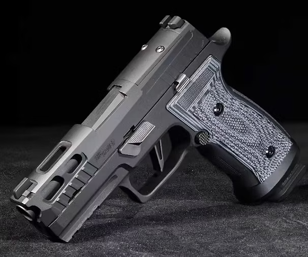 FCW P320 AXG ウッドグリップ（FCW/Marksman/ ParaBellum GBBP対応)-ブルー-AIRSOFT GOGO エアガン・サバゲー用品通販