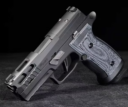 FCW P320 AXG ウッドグリップ（FCW/Marksman/ ParaBellum GBBP対応)-ブルー-AIRSOFT GOGO エアガン・サバゲー用品通販