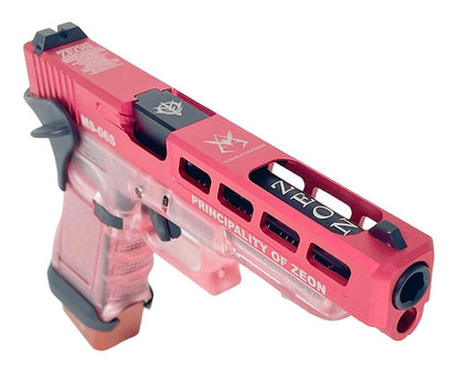 FCW シャア専用 G34 GBBピストル（ピンク半透明フレーム）-AIRSOFT GOGO エアガン・サバゲー用品通販