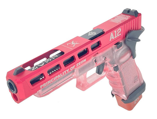 FCW シャア専用 G34 GBBピストル（ピンク半透明フレーム）-AIRSOFT GOGO エアガン・サバゲー用品通販