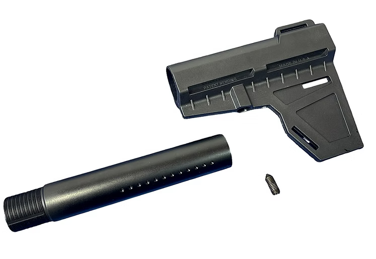 FCW ショックウェーブスタイル アジャスタブルブレード ピストルスタビライザーストック（MWSチューブ付き）-AIRSOFT GOGO エアガン・サバゲー用品通販