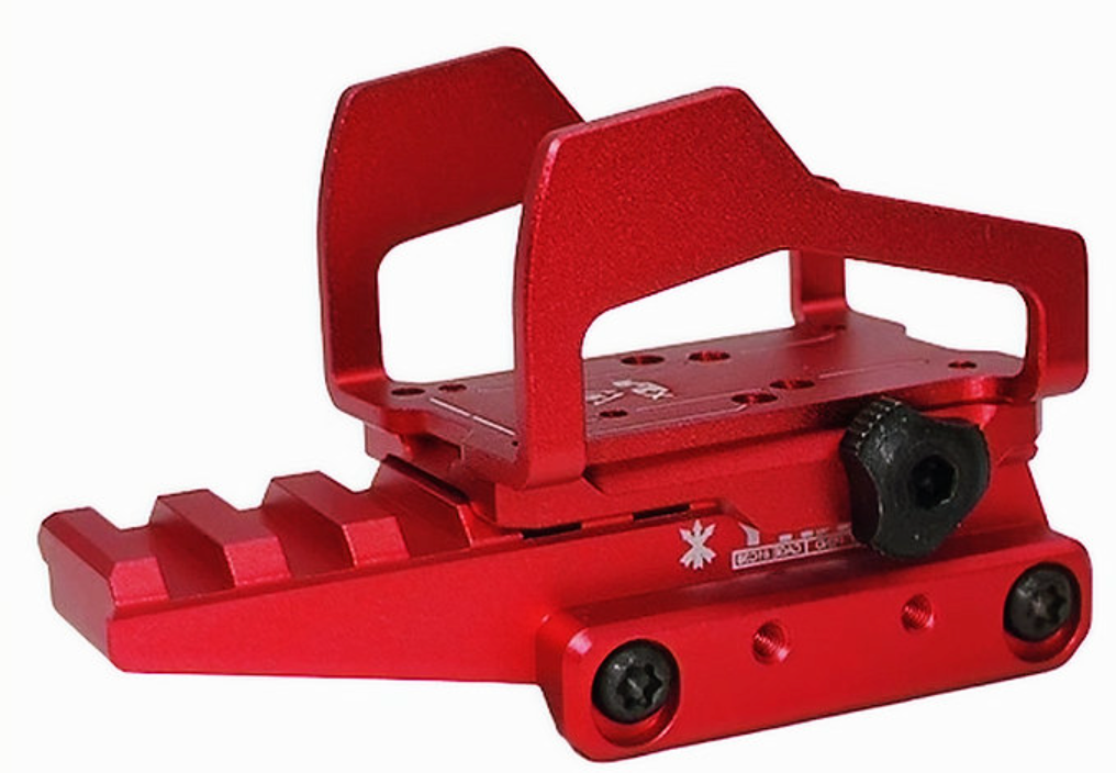 FCW SI-REX リフレックス エクソスケルトン（20mmピカティニーレイルライザー付き）- 赤-AIRSOFT GOGO エアガン・サバゲー用品通販