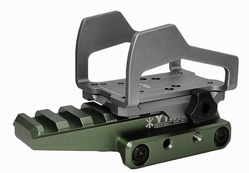 FCW SI-REX リフレックス エクソスケルトン（20mmピカティニーレイルライザー付き）- 緑-AIRSOFT GOGO エアガン・サバゲー用品通販