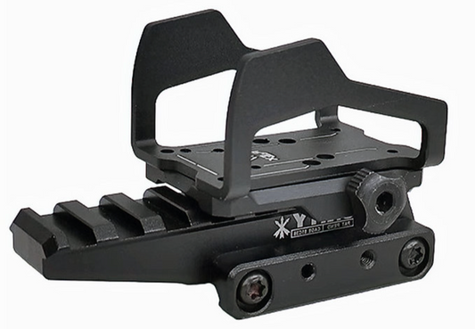 FCW SI-REX リフレックス エクソスケルトン（20mmピカティニーレイルライザー付き）- ブラック-AIRSOFT GOGO エアガン・サバゲー用品通販