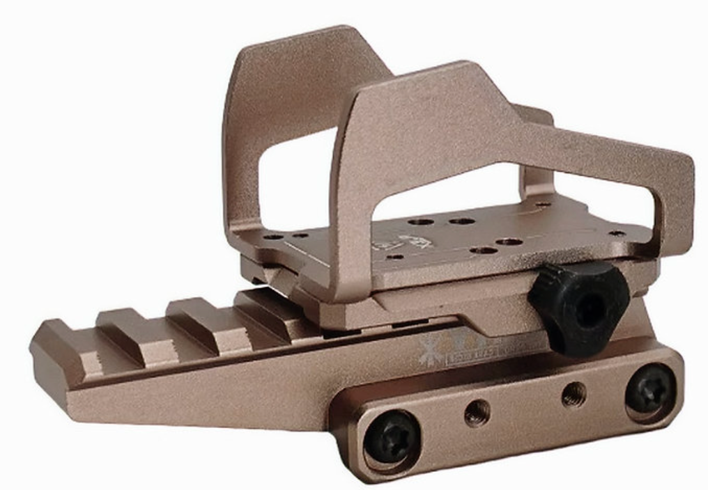 FCW SI-REX リフレックス エクソスケルトン（20mmピカティニーレイルライザー付き）- ダークアース-AIRSOFT GOGO エアガン・サバゲー用品通販
