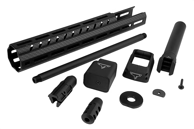 FCW TTI ジョン・ウィック Sig Sauer MPX-K GBB コンバージョンキット（ポリマー製ハンドガード）-AIRSOFT GOGO エアガン・サバゲー用品通販