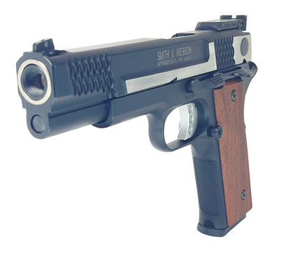 FCW x DOUBLE BELL M945 GBBピストル ブラックGBBスライド、ブラッシュド銀(ぎん)-AIRSOFT GOGO エアガン・サバゲー用品通販