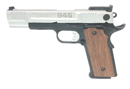 FCW x DOUBLE BELL パフォーマンスセンター M945 GBBピストル 銀(ぎん)GBBスライド、ブラックロワーツートン-AIRSOFT GOGO エアガン・サバゲー用品通販