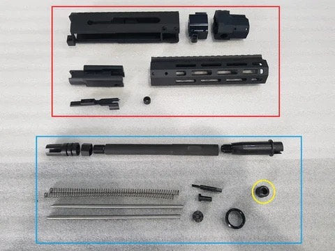 FCW x EHT BRN-180 10.5インチ MWSシステム用アッパーキット - ブラック-AIRSOFT GOGO エアガン・サバゲー用品通販