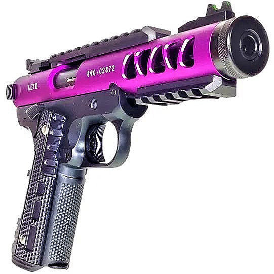 FCW x WE ギャラクシー 1911 GBBピストル ブラックフレーム - ピンク-AIRSOFT GOGO エアガン・サバゲー用品通販
