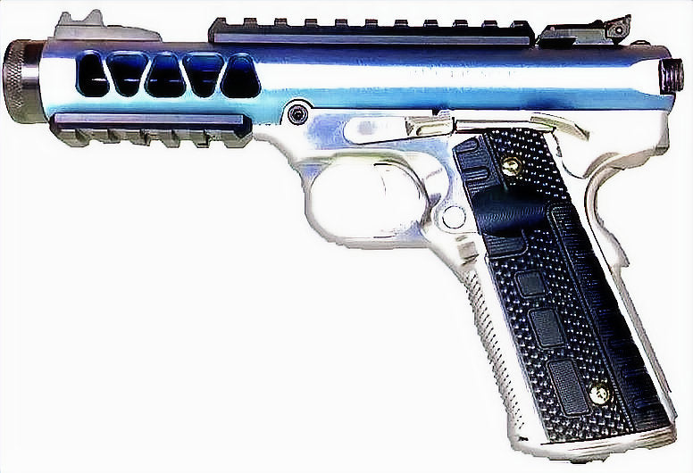 FCW x WE ラグスタイル 1911 ギャラクシー GBB ピストル - ブルー-AIRSOFT GOGO エアガン・サバゲー用品通販