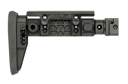 FCW ZenitCo MIストック、1913ピカティニーアダプターー（マーキング付き）付き - ブラック-AIRSOFT GOGO エアガン・サバゲー用品通販