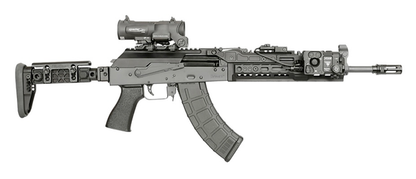 FCW ZenitCo MIストック、1913ピカティニーアダプターー（マーキング付き）付き - ブラック-AIRSOFT GOGO エアガン・サバゲー用品通販