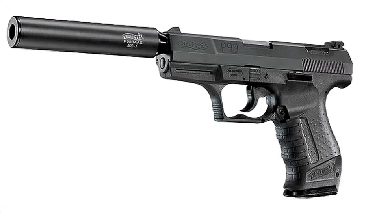 FCW製 P99ダミーサプレッサー（バレルエクステンションキット付き）WE P99 GBB用-AIRSOFT GOGO エアガン・サバゲー用品通販