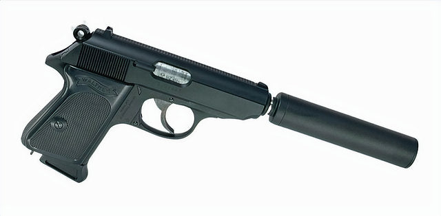 FCWサイレンサーセット マルゼン ワルサーPPK & PPK/S GBBP用 - ブラックサイレンサー / 銀(ぎん)スタンド / 銀(ぎん)アウターバレル-AIRSOFT GOGO エアガン・サバゲー用品通販