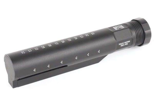 First Factory製 軽量12ポジションM4電動ガンバッファーチューブ - ブラック-AIRSOFT GOGO エアガン・サバゲー用品通販