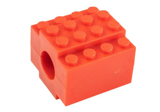 First Factory製ブロックフラッシュハイダー（14mmCCW - 赤）-AIRSOFT GOGO エアガン・サバゲー用品通販