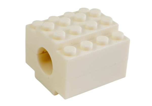 First Factory製ブロックフラッシュハイダー（14mmCCW - ホワイト）-AIRSOFT GOGO エアガン・サバゲー用品通販