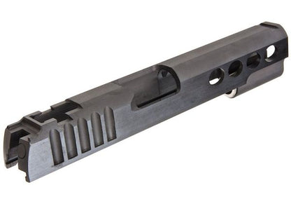 FPR CNC Infinity BrazosカスタムスチールGBBスライド（Tokyo Marui Hi Capa 5.1 GBB用） - ブラック-AIRSOFT GOGO エアガン・サバゲー用品通販