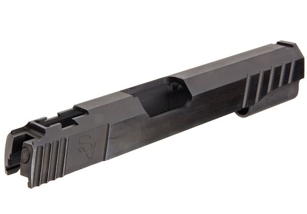 FPR CNC Infinity SV スチールGBBスライド Tokyo Marui HI-CAPA 5.1 GBB用 - ブラック-AIRSOFT GOGO エアガン・サバゲー用品通販